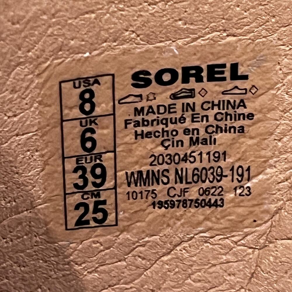 Sorel Shoes Cameron Flatform Puff Wedge Mule Sandal Size 8 | Color: Cream/White - Picture 11 of 11